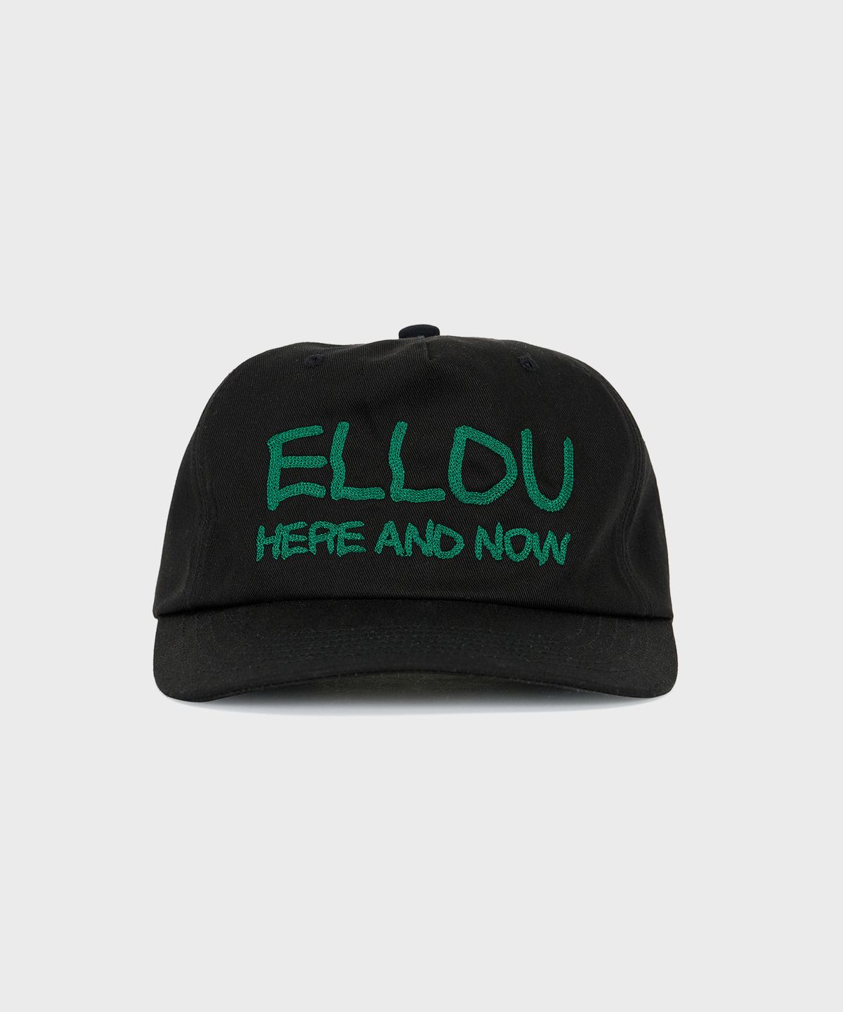 엘두(ELLDU) 웨이버 체인 스티치 캡 블랙