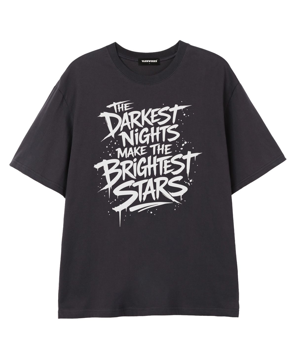 밴웍스(VANNWORKS) BRIGHTEST STAR 반팔 티셔츠 (VS0221) 차콜