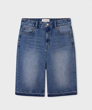 버뮤다 스케이터 데님 팬츠 M20 미드블루