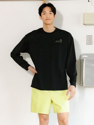 맨 하바나 오버핏 래쉬가드 블랙 (B6SMWRG111BLK)