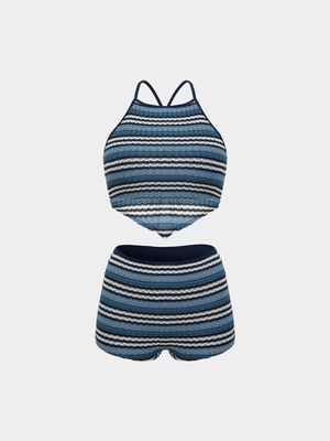 서머 브리즈 탱키니 SET 네이비 (B6SWWBI031NAV)