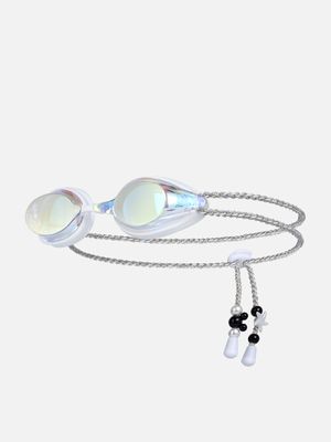 DIY 스트링 레이서 미러 스윔 고글 오로라/화이트 (B6SUAGG003AUW)