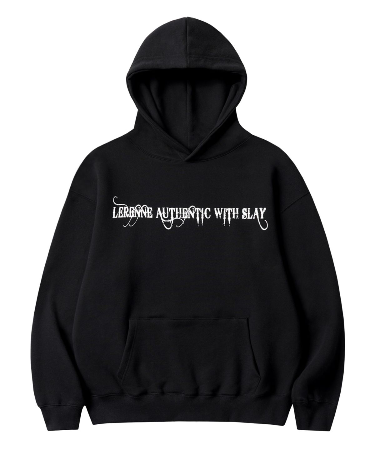 르렌느(LERENNE) Authentic Over Hoodie - Black