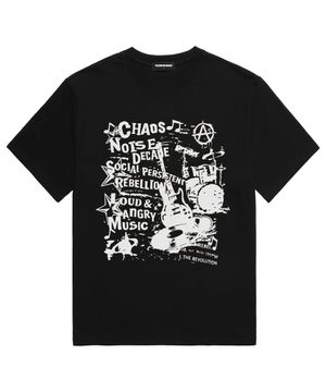 CHOAS MUSIC 반팔 티셔츠 (VS0222) 블랙