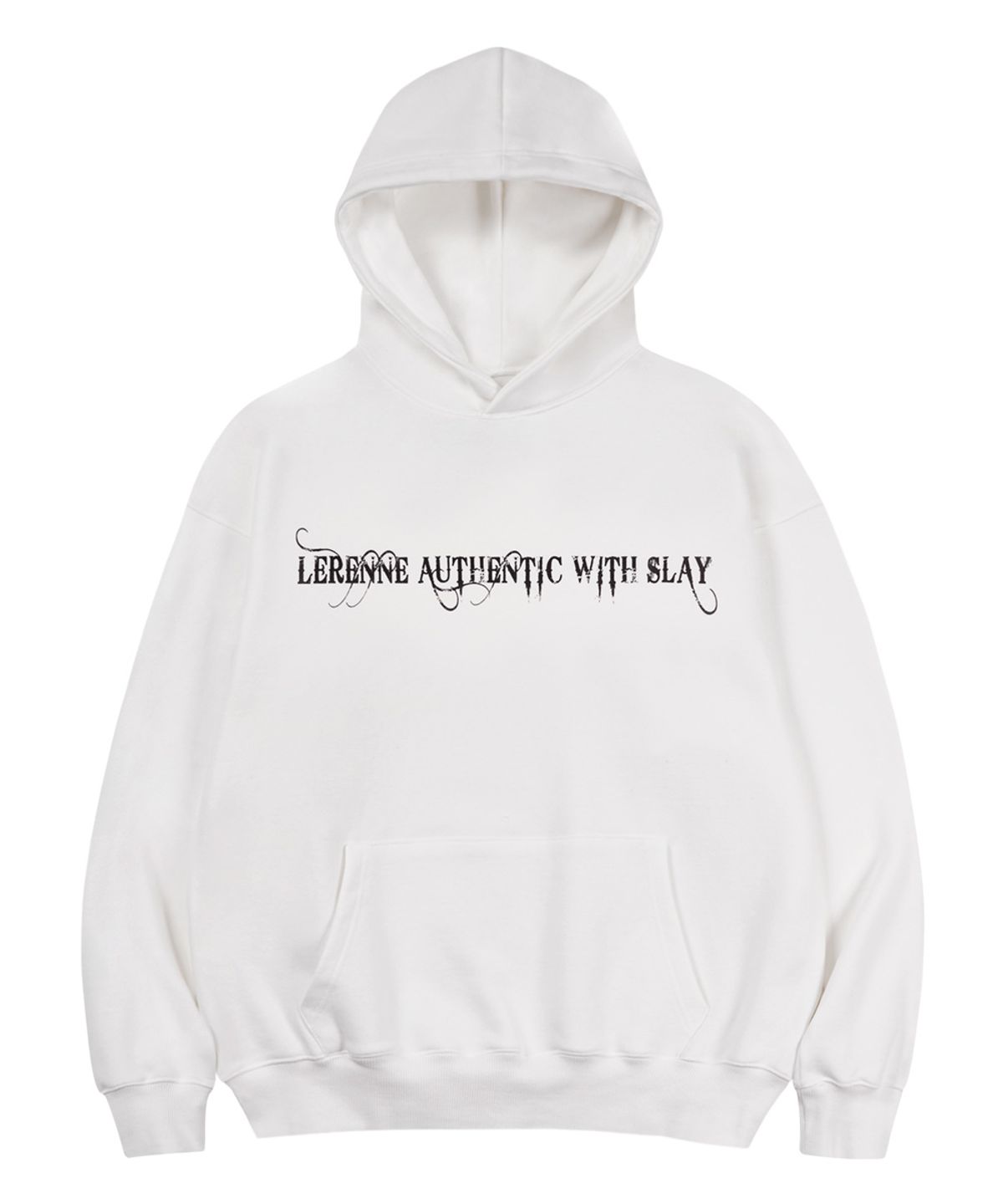 르렌느(LERENNE) Authentic Over Hoodie - White