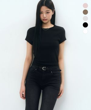 [쿨탠다드] 우먼즈 슬림 크루 넥 티셔츠 (5 colors)