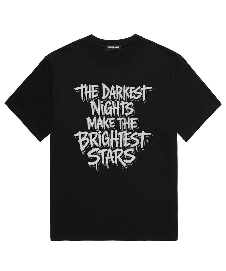 DARKEST NIGHT 반팔 티셔츠 (VS0223) 블랙