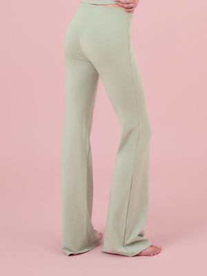 코튼 세미 부츠컷 팬츠