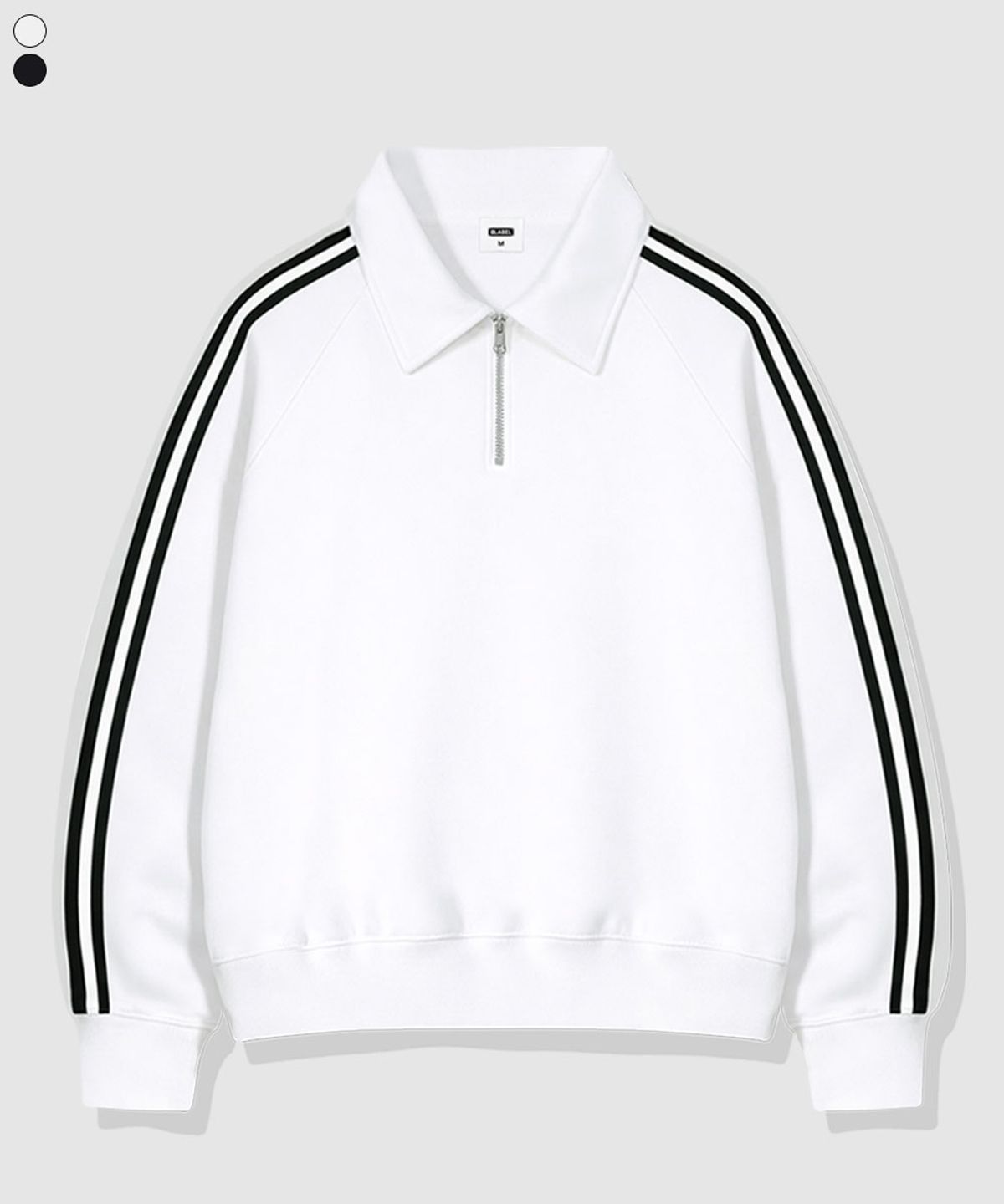 베이직라벨(BASIC LABEL) Kit Oversized fit track collar half zip-up sweatshirt 2 Color [BLBM_6501]