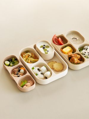 맘마존 올인원 이유식 흡착식판+흡착볼 풀세트 (5p)