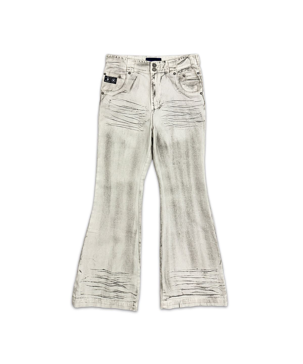 오퍼스 0012(OPUS 0012) Op. 09 TORCHED FLARE DENIM PANTS DIRTY IVORY