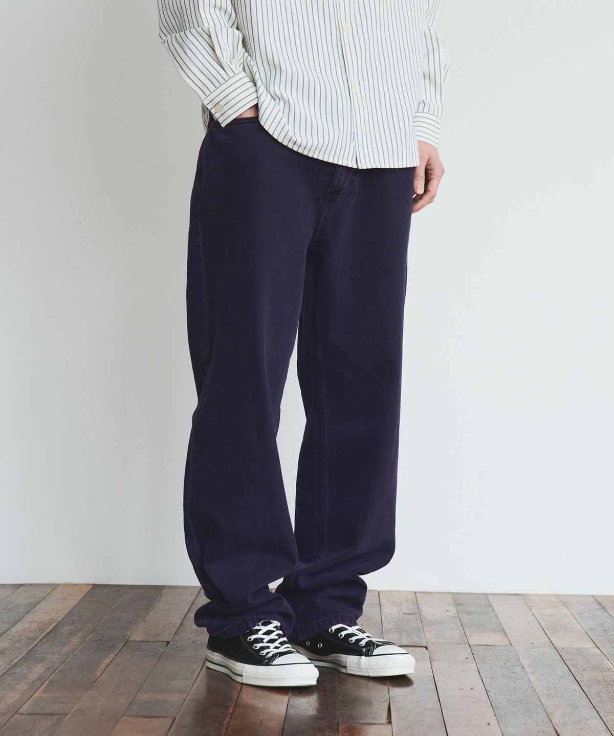로어즈(LORES) Straight Regular Jean - Dark Purple