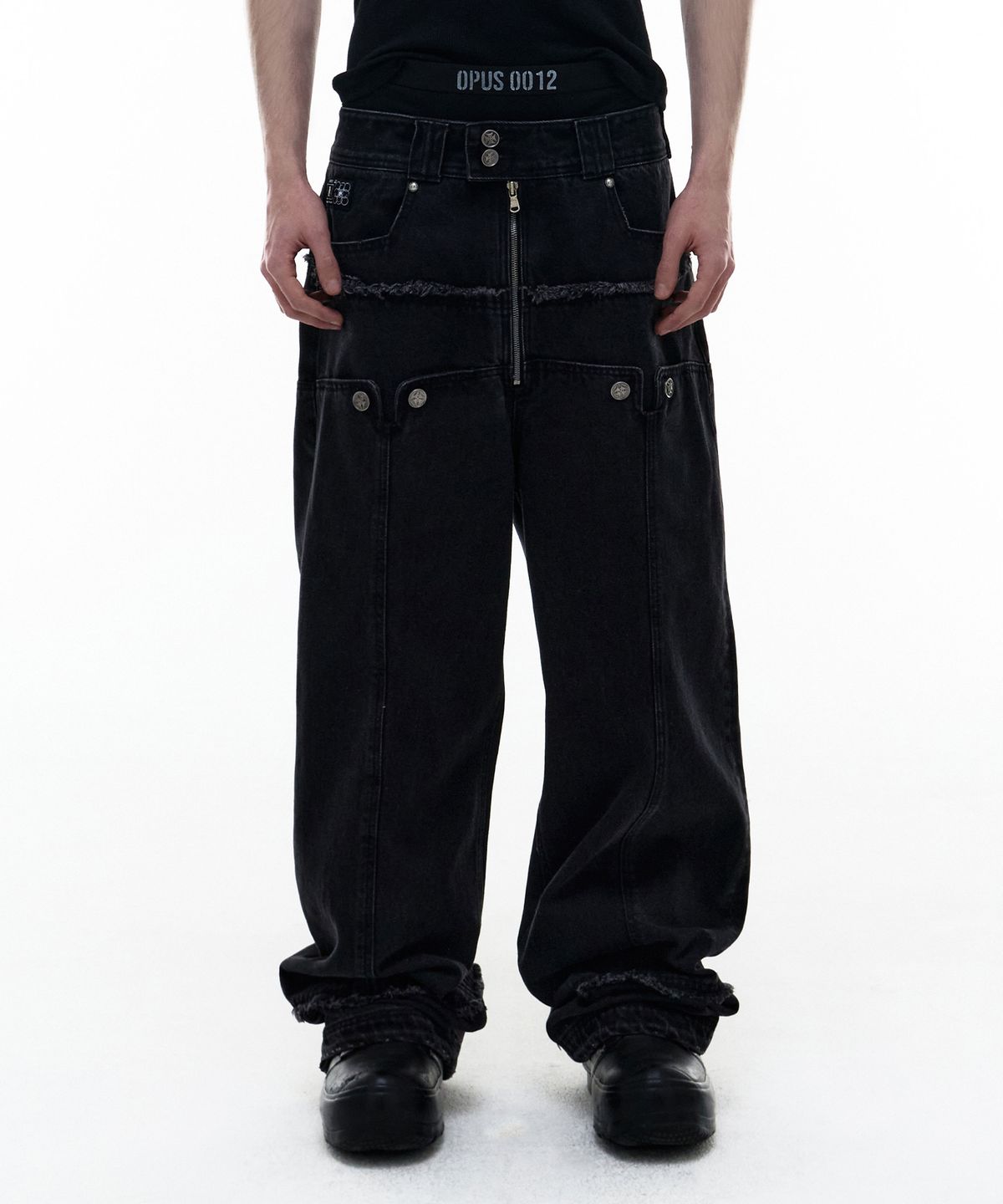 오퍼스 0012(OPUS 0012) Op. 09 OLD GUARD DENIM PANTS BLACK