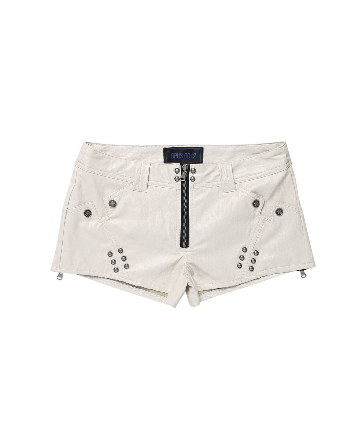 오퍼스 0012(OPUS 0012) Op. 08 VILLAIN LEATHER MICRO PANTS IVORY