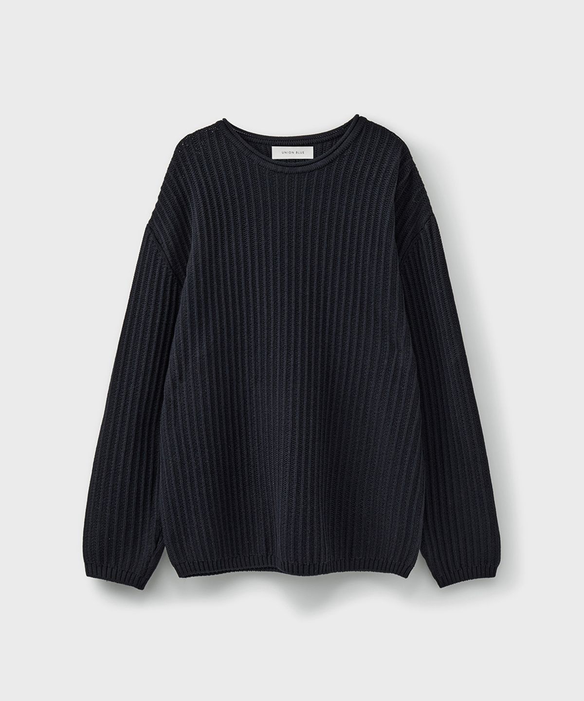 유니온블루 우먼(UNIONBLUE WOMAN) LOOSE COTTON KNIT [DEEP NAVY]