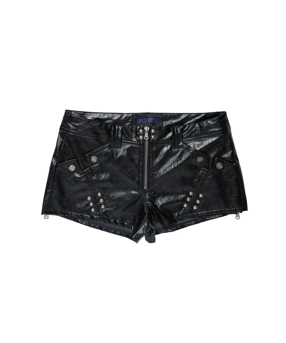 오퍼스 0012(OPUS 0012) Op. 08 VILLAIN LEATHER MICRO PANTS BLACK