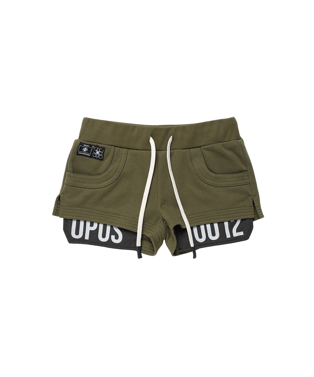 오퍼스 0012(OPUS 0012) Op. 08 CLASSIC PATCHED MICRO SWEAT PANTS KHAKI