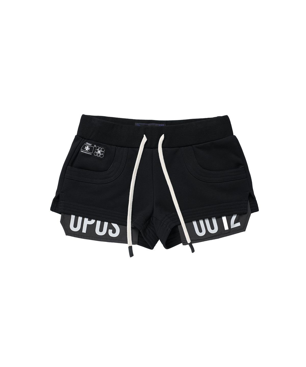 오퍼스 0012(OPUS 0012) Op. 08 CLASSIC PATCHED MICRO SWEAT PANTS BLACK