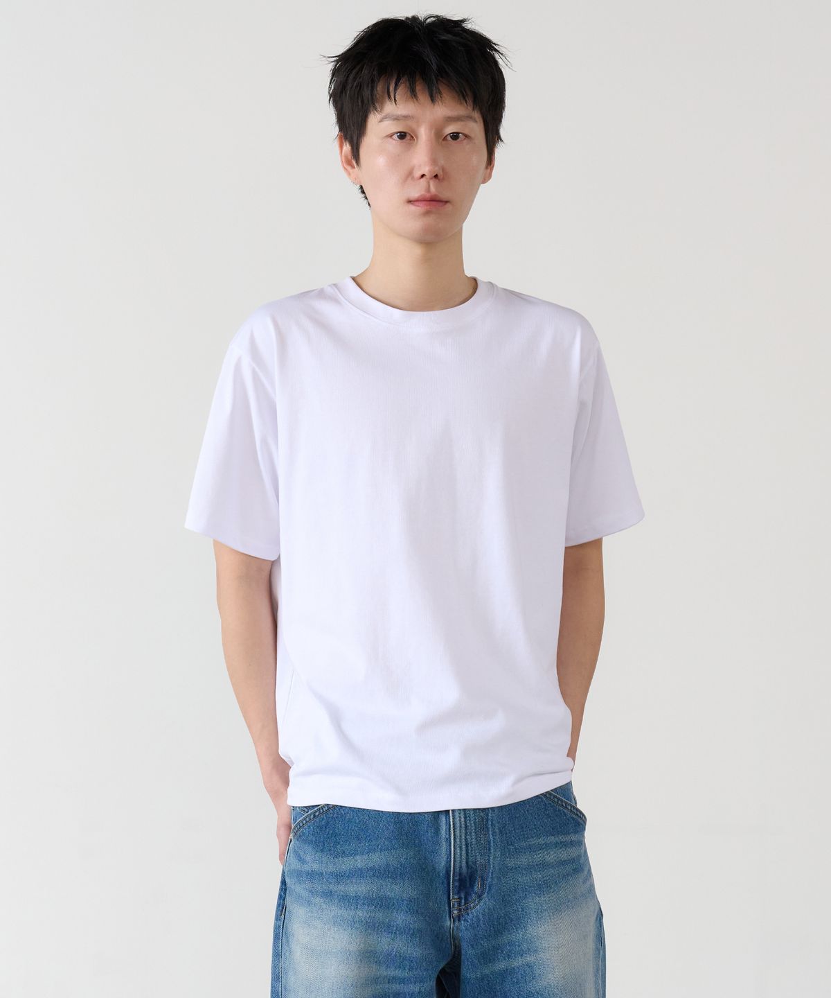 노운(NOUN) soft round t-shirts (white)