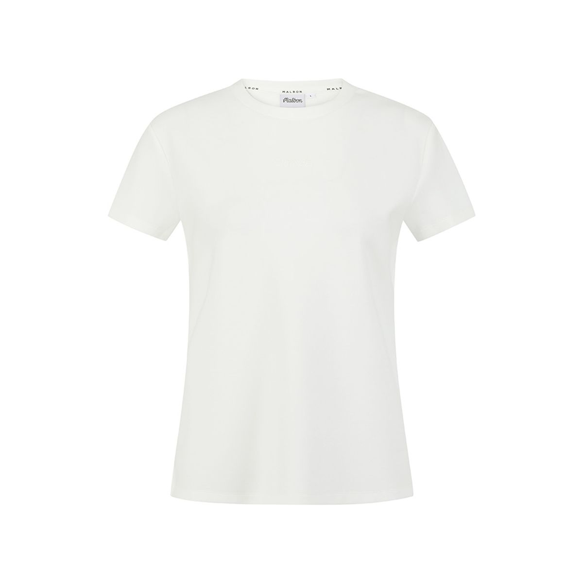 말본 골프(MALBON GOLF) 소프트 슬림 라운드 티셔츠 WHITE (WOMAN)