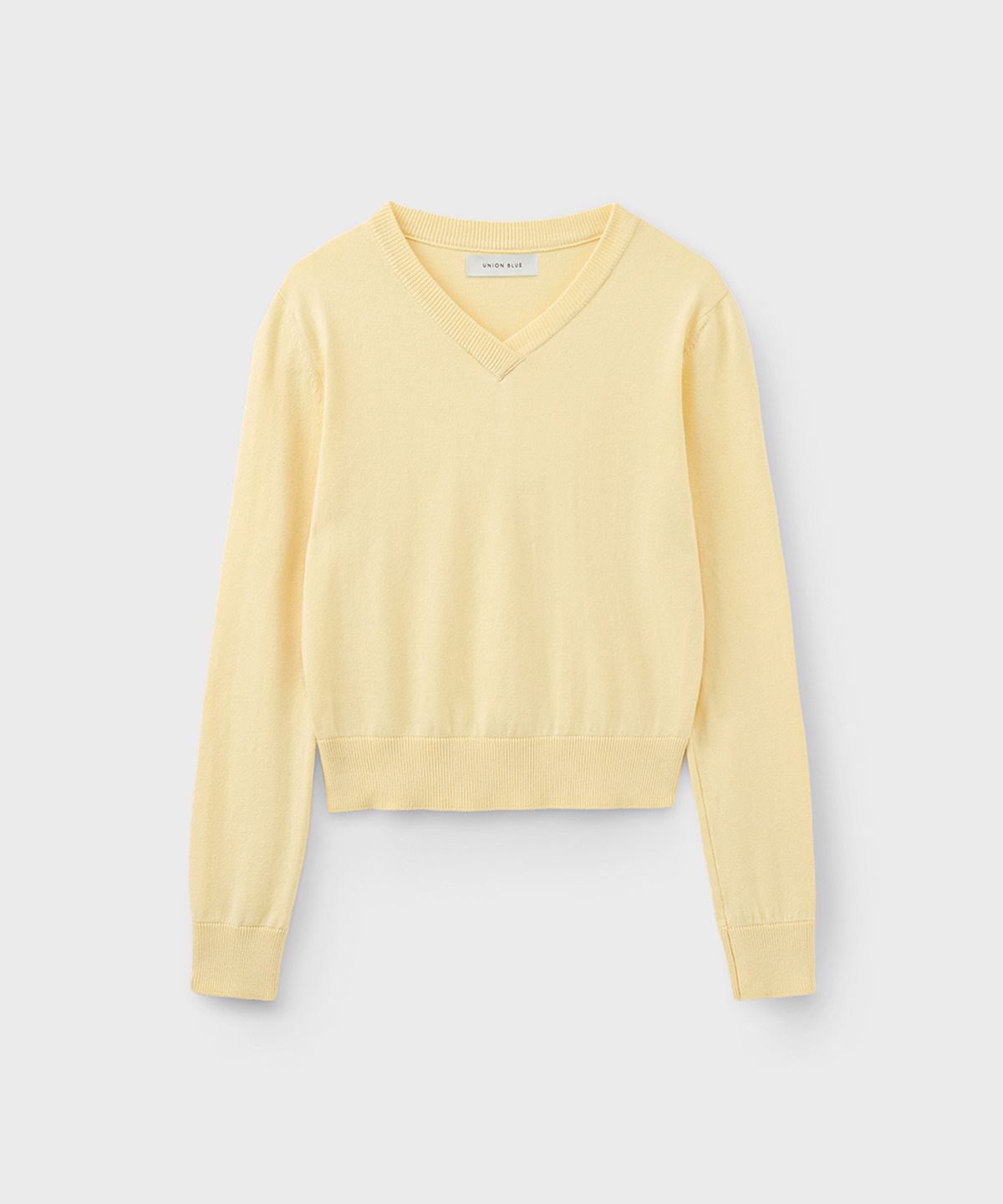유니온블루 우먼(UNIONBLUE WOMAN) WIMBLEDON V PULLOVER [LEMON]