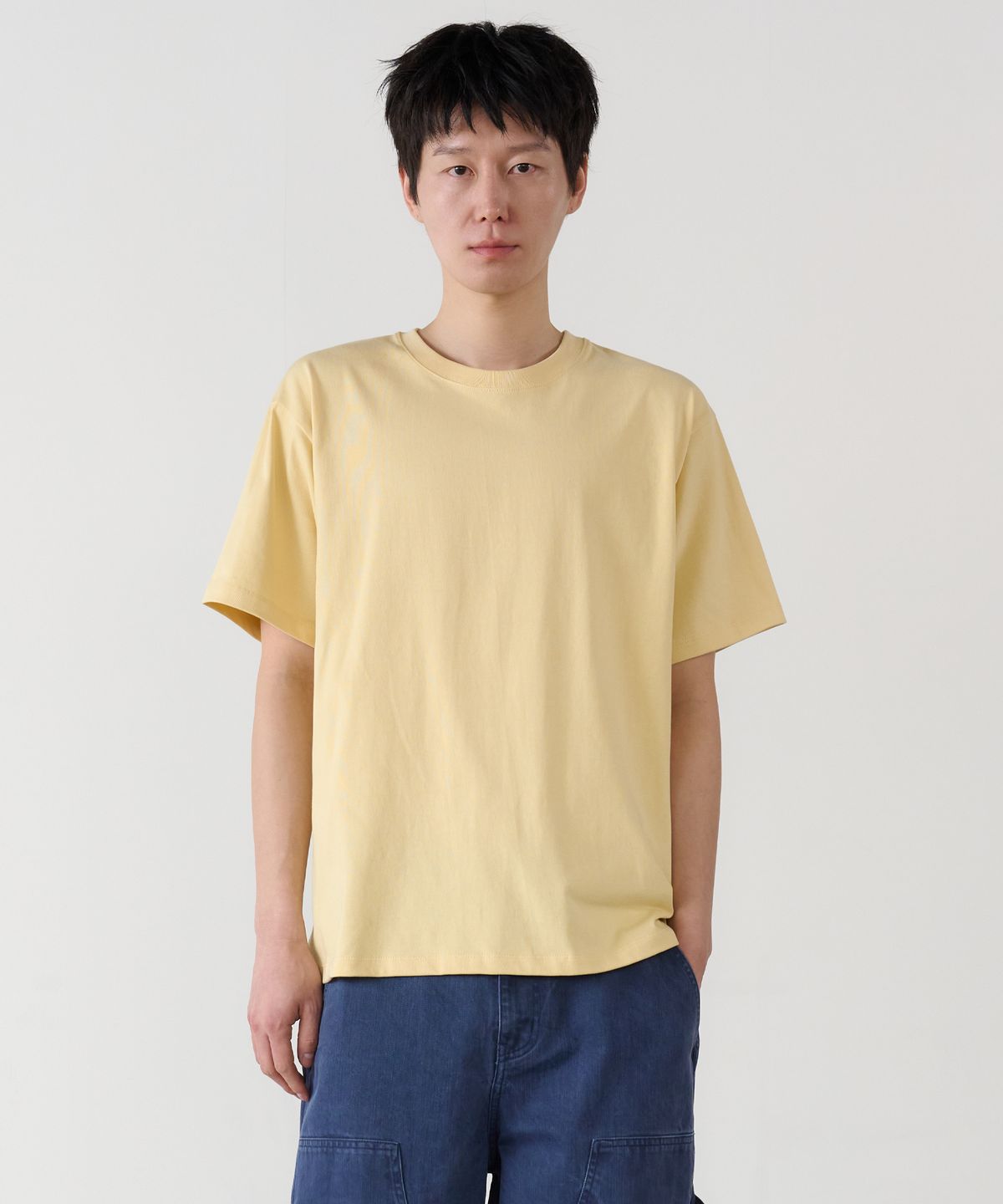 노운(NOUN) soft round t-shirts (yellow)