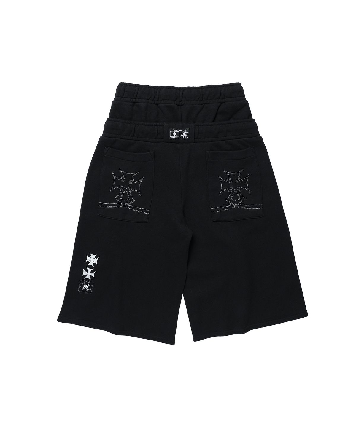 오퍼스 0012(OPUS 0012) Op. 08 ROCKY MAXI SWEAT SHORTS BLACK
