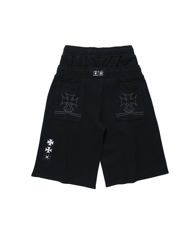 Op. 08 ROCKY MAXI SWEAT SHORTS BLACK