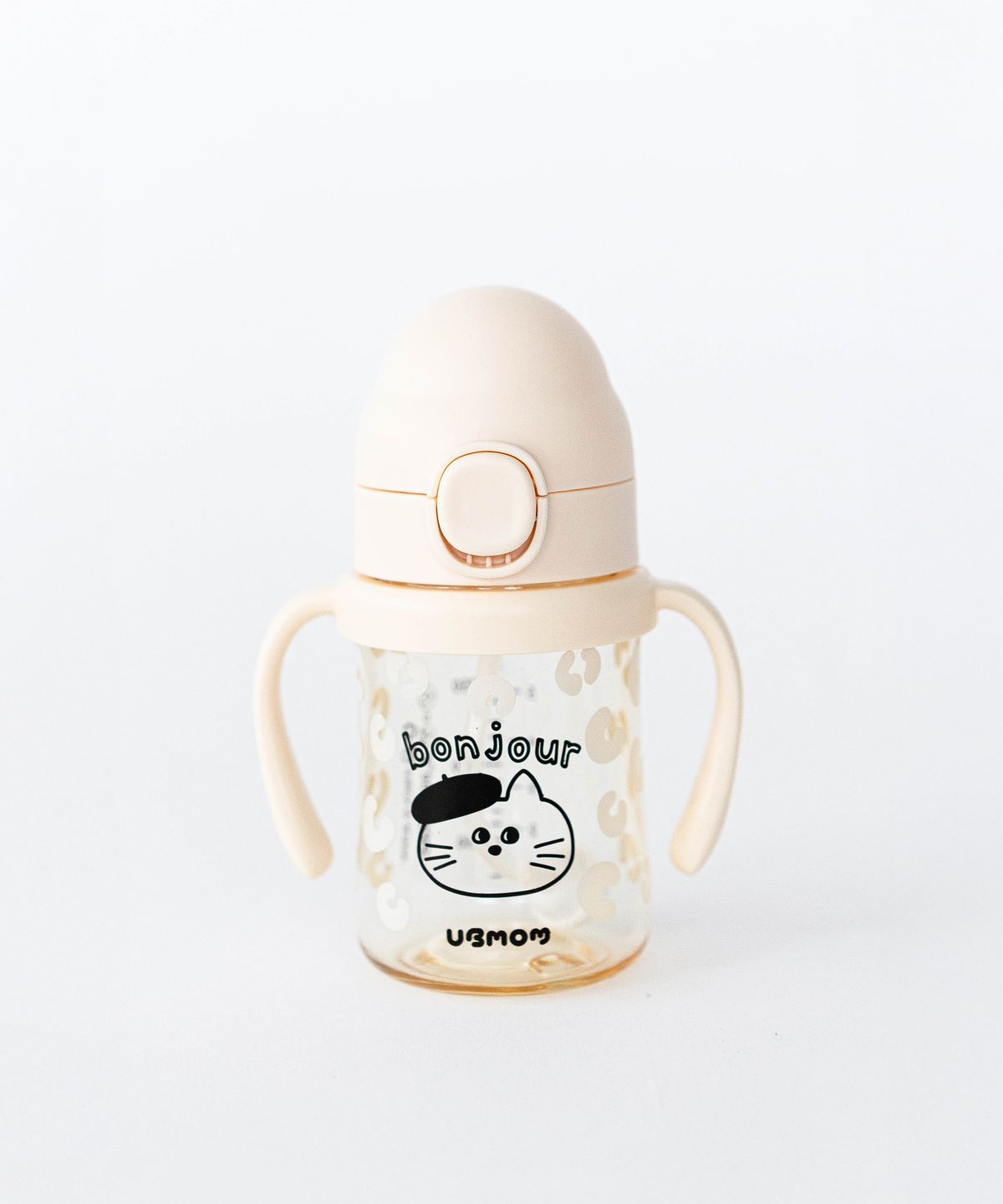 유비맘(UBMOM) 몽이몽자 PPSU 원터치 빨대컵 200ml 몽자 (1P)