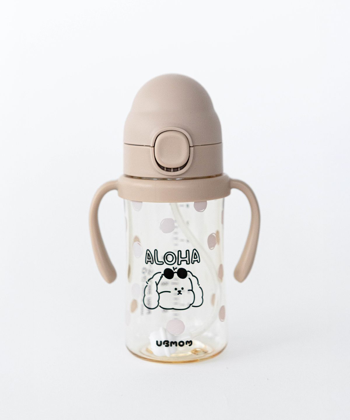 유비맘(UBMOM) 몽이몽자 PPSU 원터치 빨대컵 280ml 몽이 (1P)