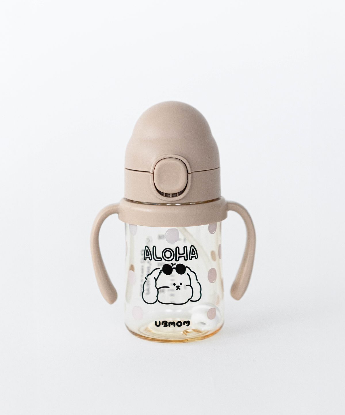 유비맘(UBMOM) 몽이몽자 PPSU 원터치 빨대컵 200ml 몽이 (1P)