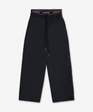 레이어드 로고 밴딩 팬츠 - 블랙 / WDPT126234UBK