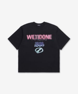 스프레이 1506 반소매 티셔츠 - 블랙 / WDTT026757UBK