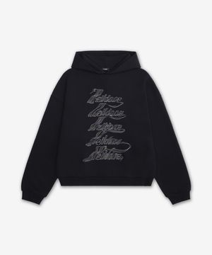 셀던 멀티 로고 후드 - 블랙 / WDTH026803UBK