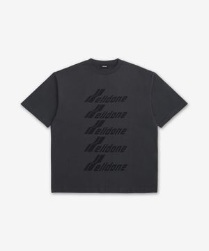 프론트 로고 반소매 티셔츠 - 차콜 / WDTP620074UCH