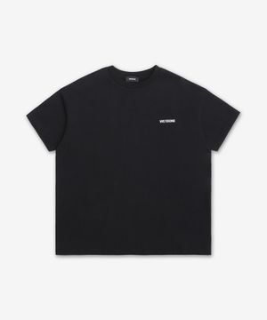 미니 로고 반소매 티셔츠 - 블랙 / WDTT123796UBK