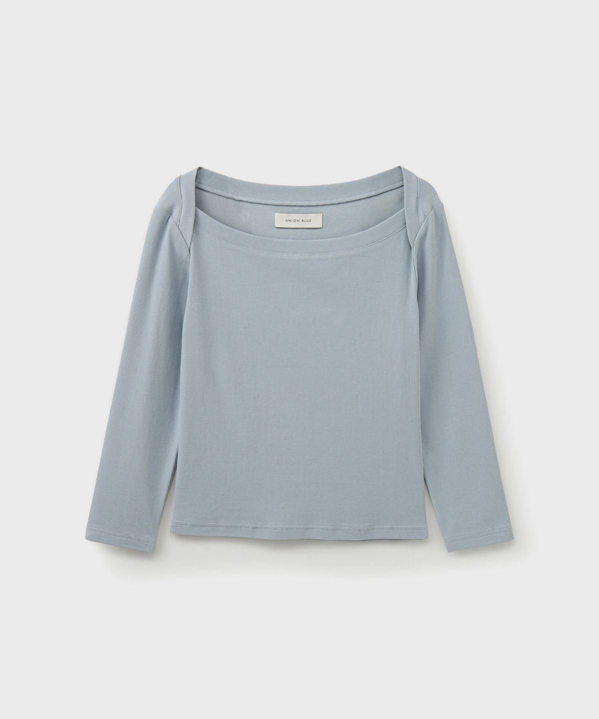 유니온블루 우먼(UNIONBLUE WOMAN) BOATNECK TOP [BLUE FOG]
