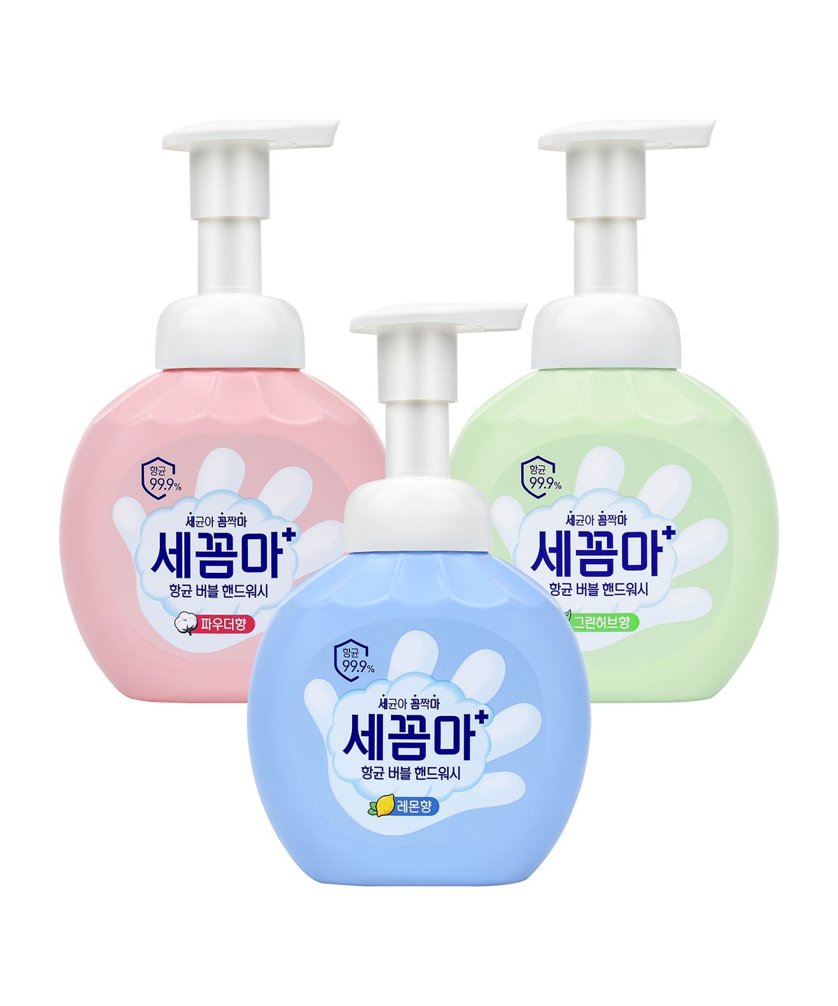 온더바디(ONTHEBODY) 세꼼마 버블 항균 핸드워시 250ml x 3개 (파우더/레몬/그린허브 택1)
