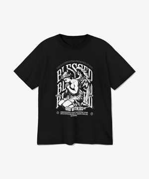 Blessed 블랙 반팔 티셔츠