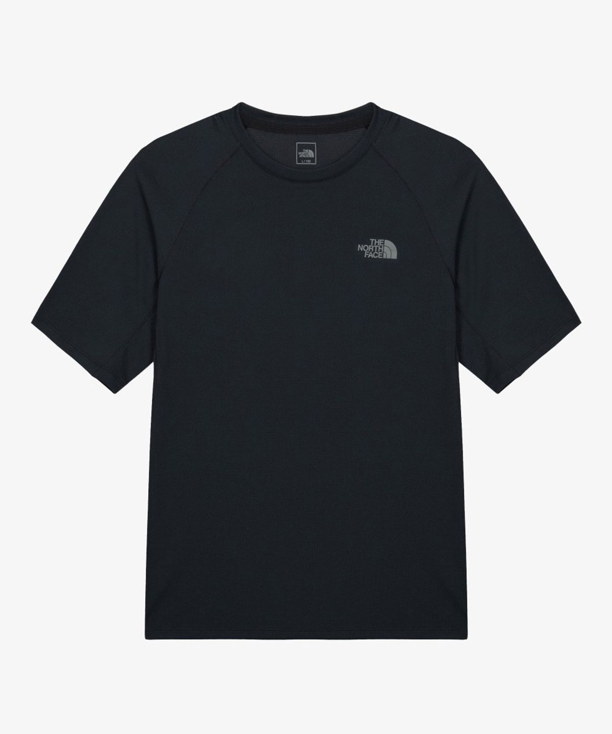 노스페이스(THE NORTH FACE) NT7US14A 남성 TNF 런 반팔 티 BLACK