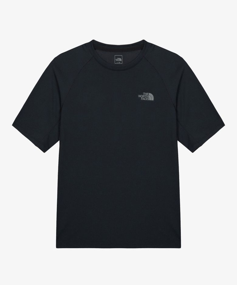NT7US14A 남성 TNF 런 반팔 티 BLACK