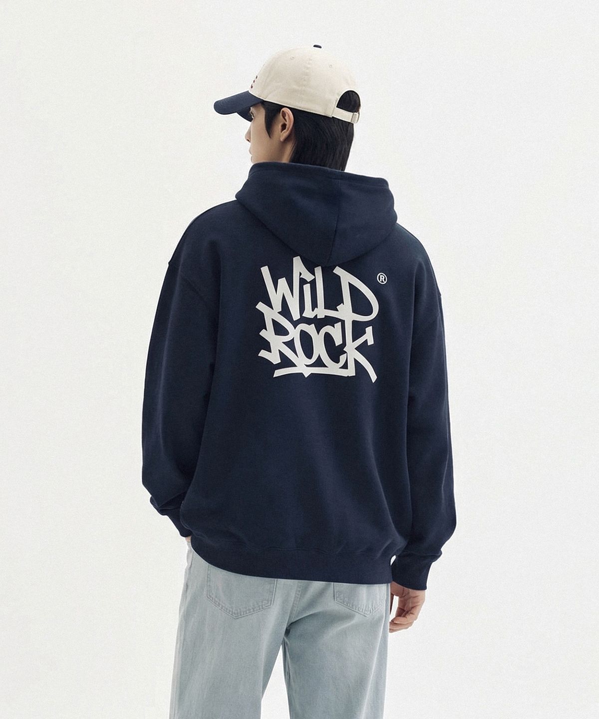 와일드락(WILDROCK) 태그 로고 오버핏 후드_7 COL