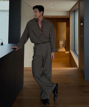 컴팩트 TR 투포켓 셔츠 SET UP [베이지]