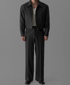 TR 블렌드 크롭 자켓 SET UP [그레이ST]