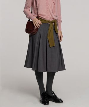 베이직 플리츠 풀스커트