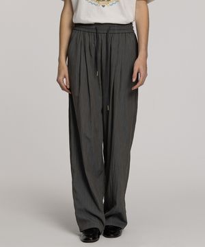 턱 와이드 밴딩 팬츠