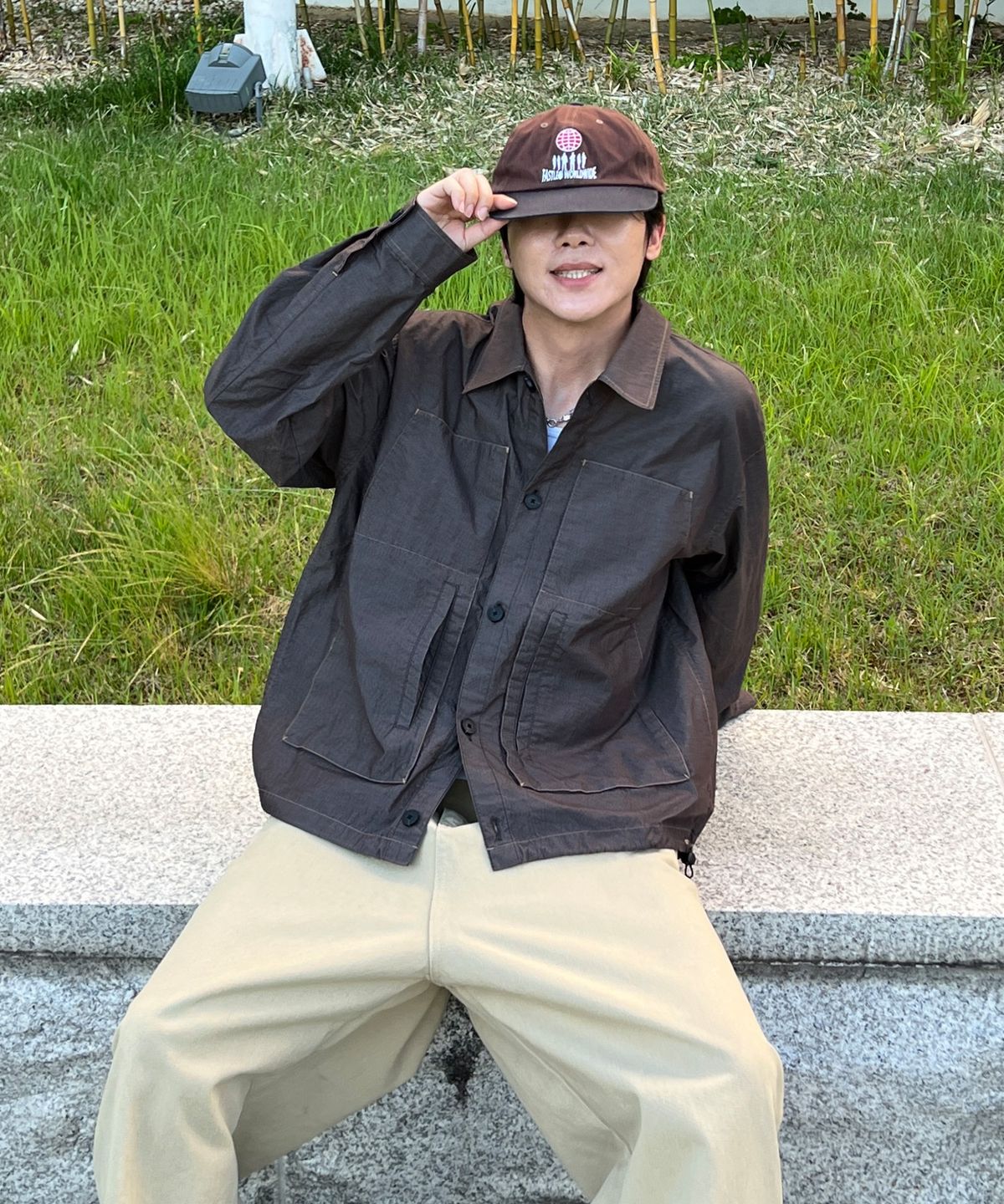 논타입(NONTYPE) MODIFIED LADDER UNIFORM JACKET (CHARCOAL)