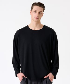 드라이 컷오프 오버핏 롱슬리브 [블랙]