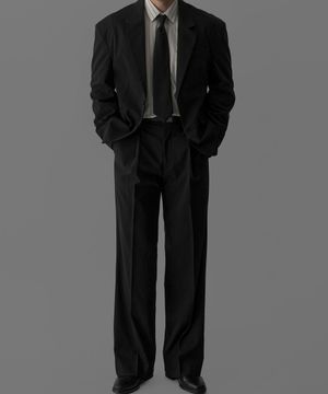 에센셜 블레이저 자켓 SET UP [블랙]