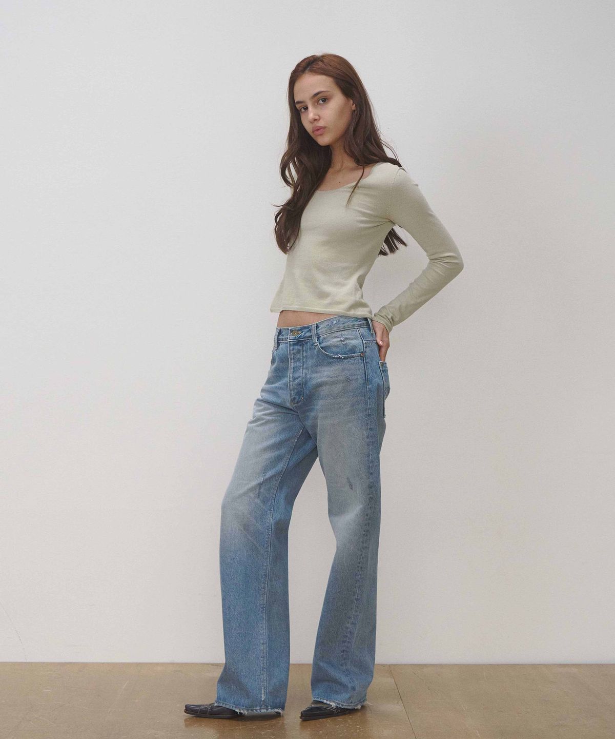 세븐틴엔드(17END) F 003 GRAYISH BLUE DENIM